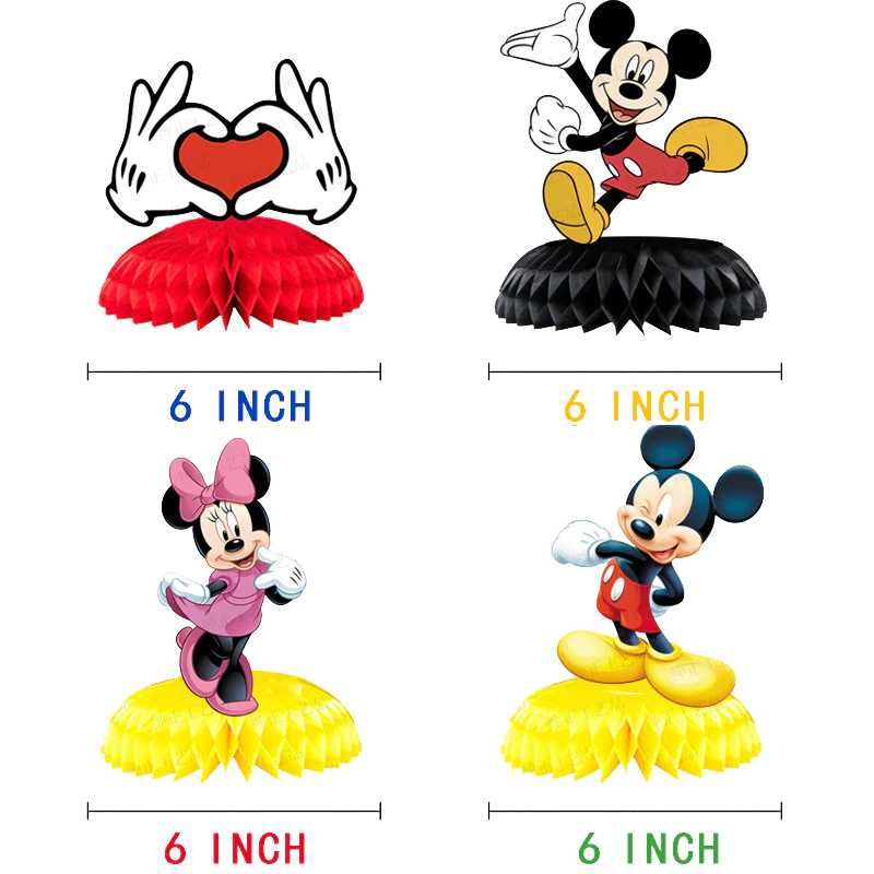 Tematica MICKEY MOUSE_Topper tort_foita de matase si carton