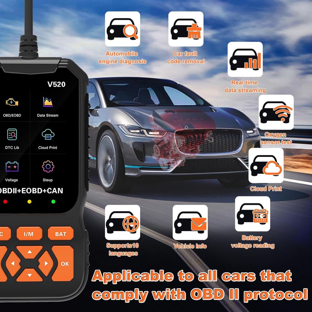 Диагностика за всички модели коли / OBD v520