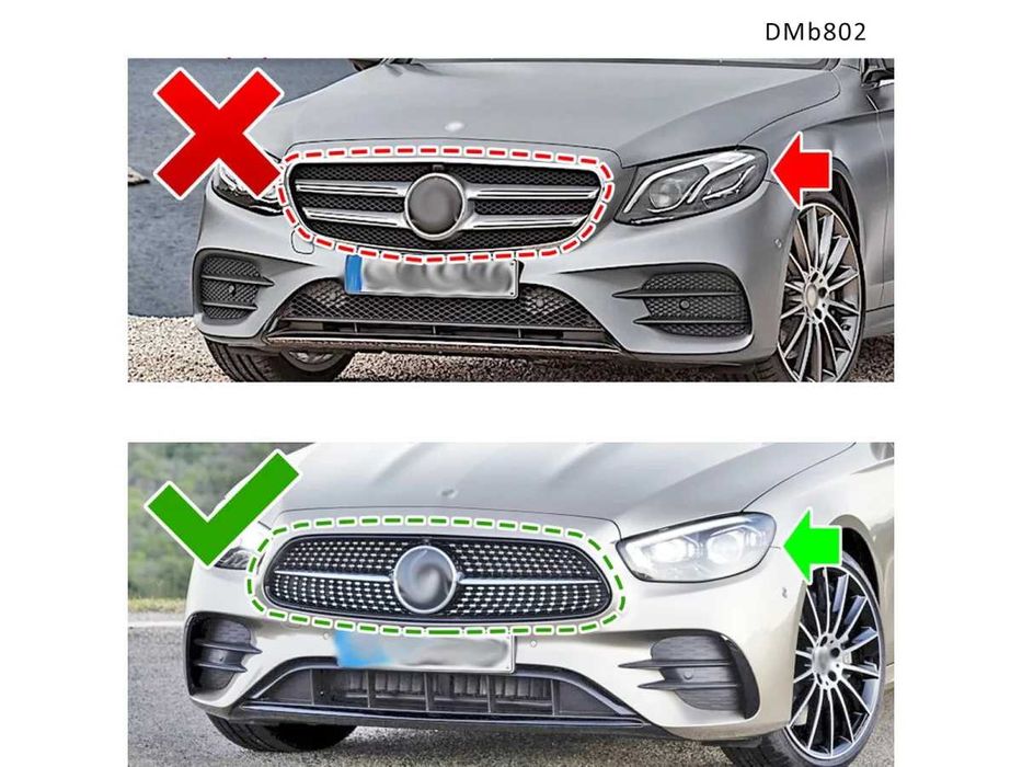Grila frontală diamant pentru Mercedes E W213 (2021-2023) Sport