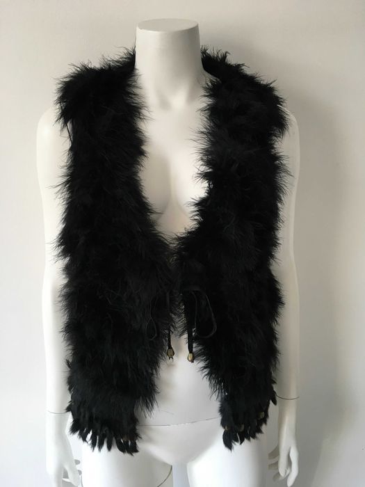 Елек от щраусови пера размер S/M