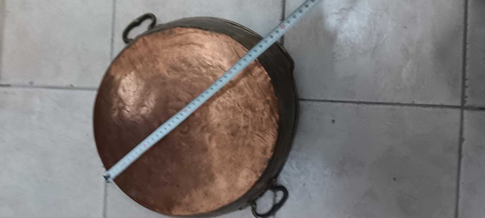 Старинни  български медни калайдисани тави