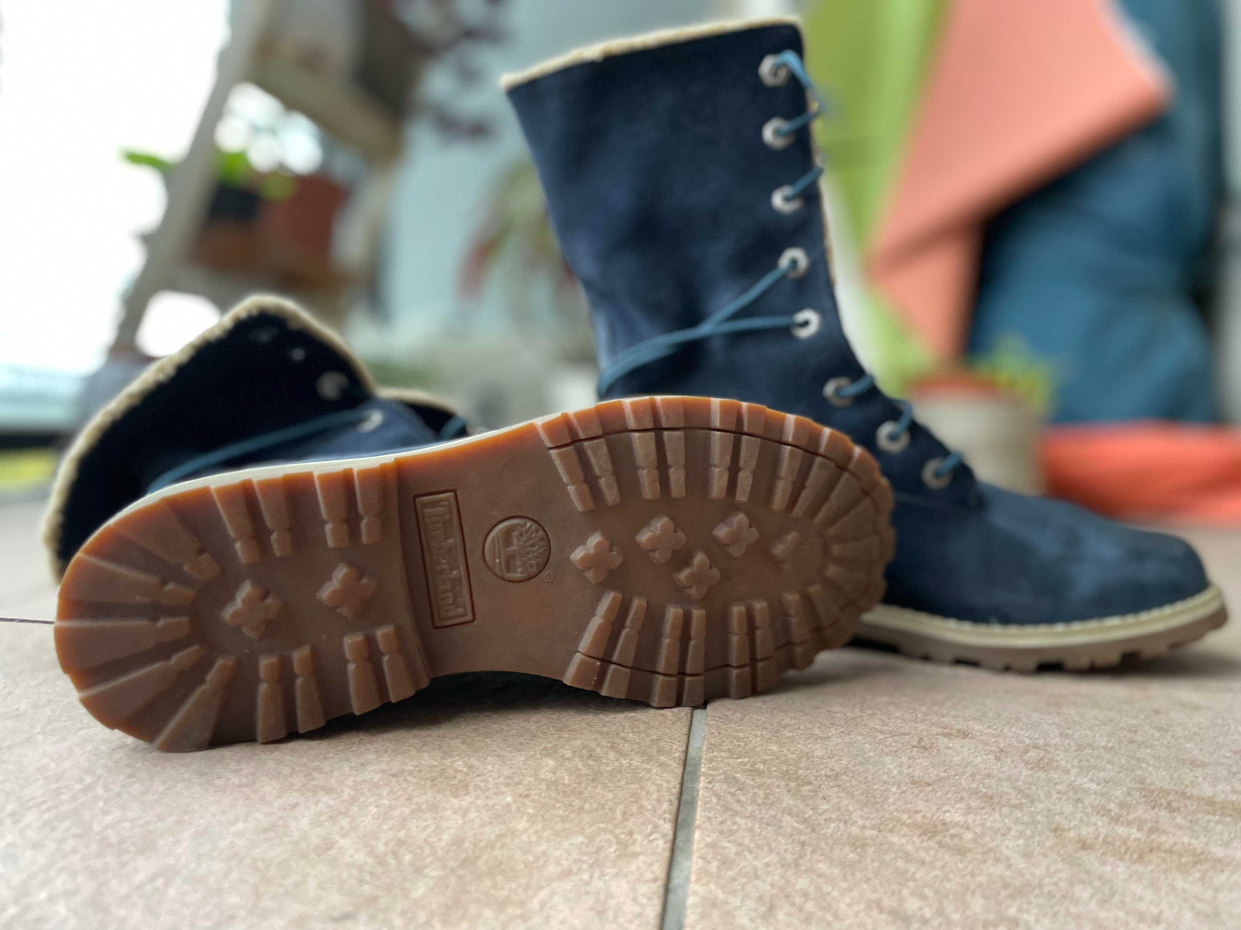 Bocanci TIMBERLAND, 36, piele, rezistenti la apa, imblaniti, ca NOI