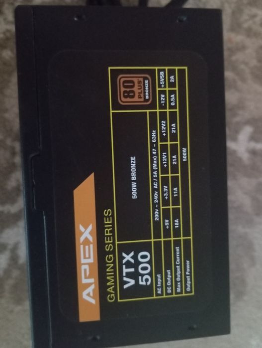 Блок питания APEX на 500W.