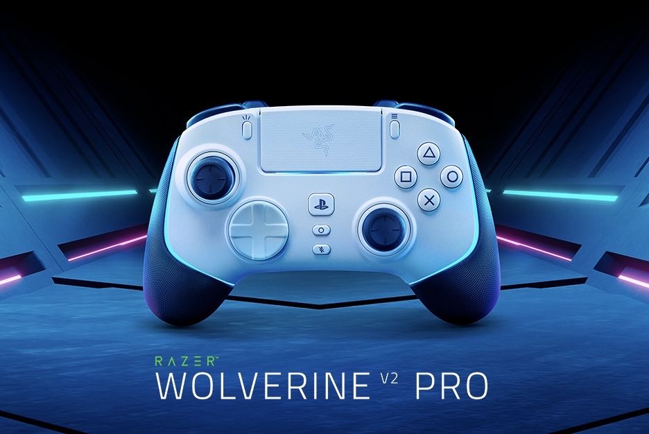 НОВО!!! Геймърски контролер Razer - Wolverine V2 Pro, за PS5, White
