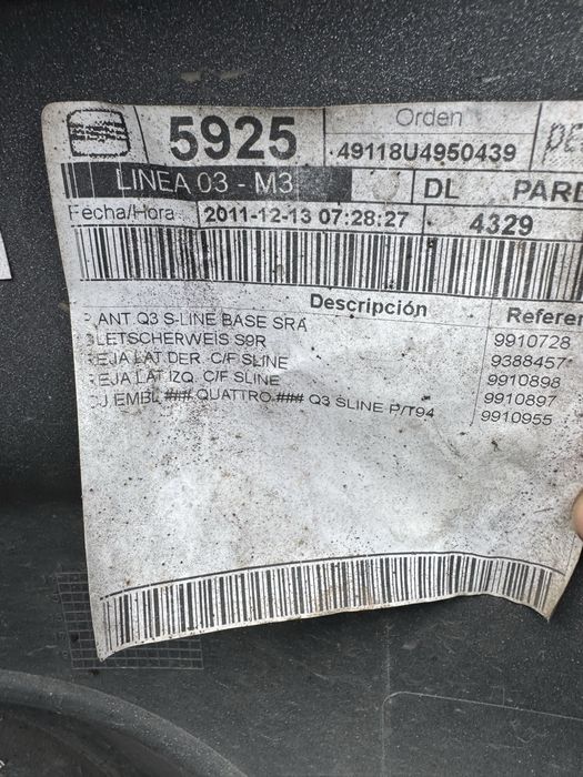 Предна Броня Audi Q3