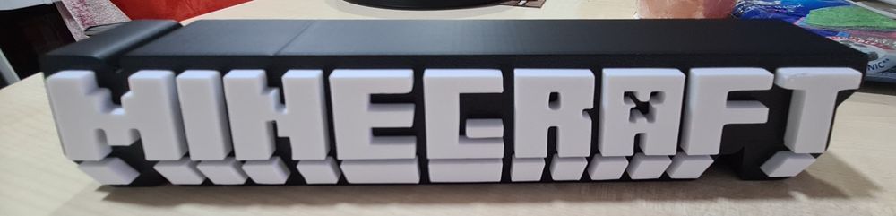 LOGO Minecraft cu Led-uri