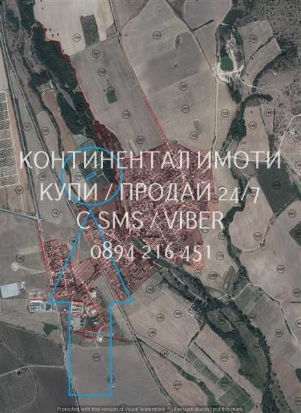 код 62986. Нива 1200м2, близо до селото на 200м от последните къщи