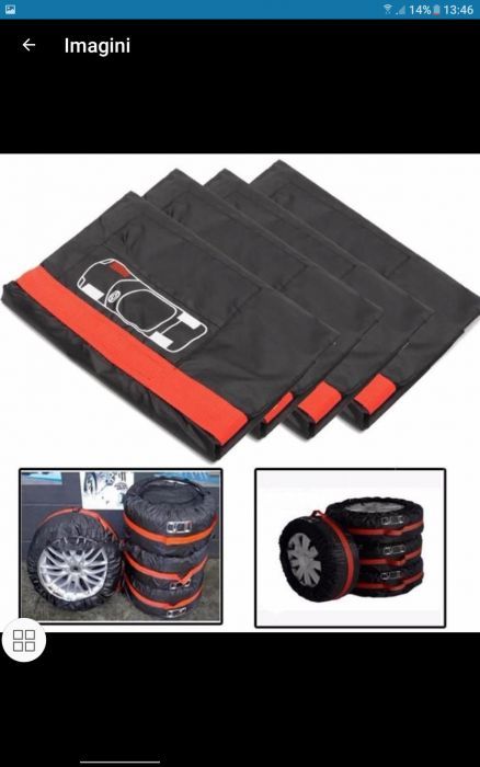 SET4 huse pentru roti auto 13-16'' NOI - 60 Lei