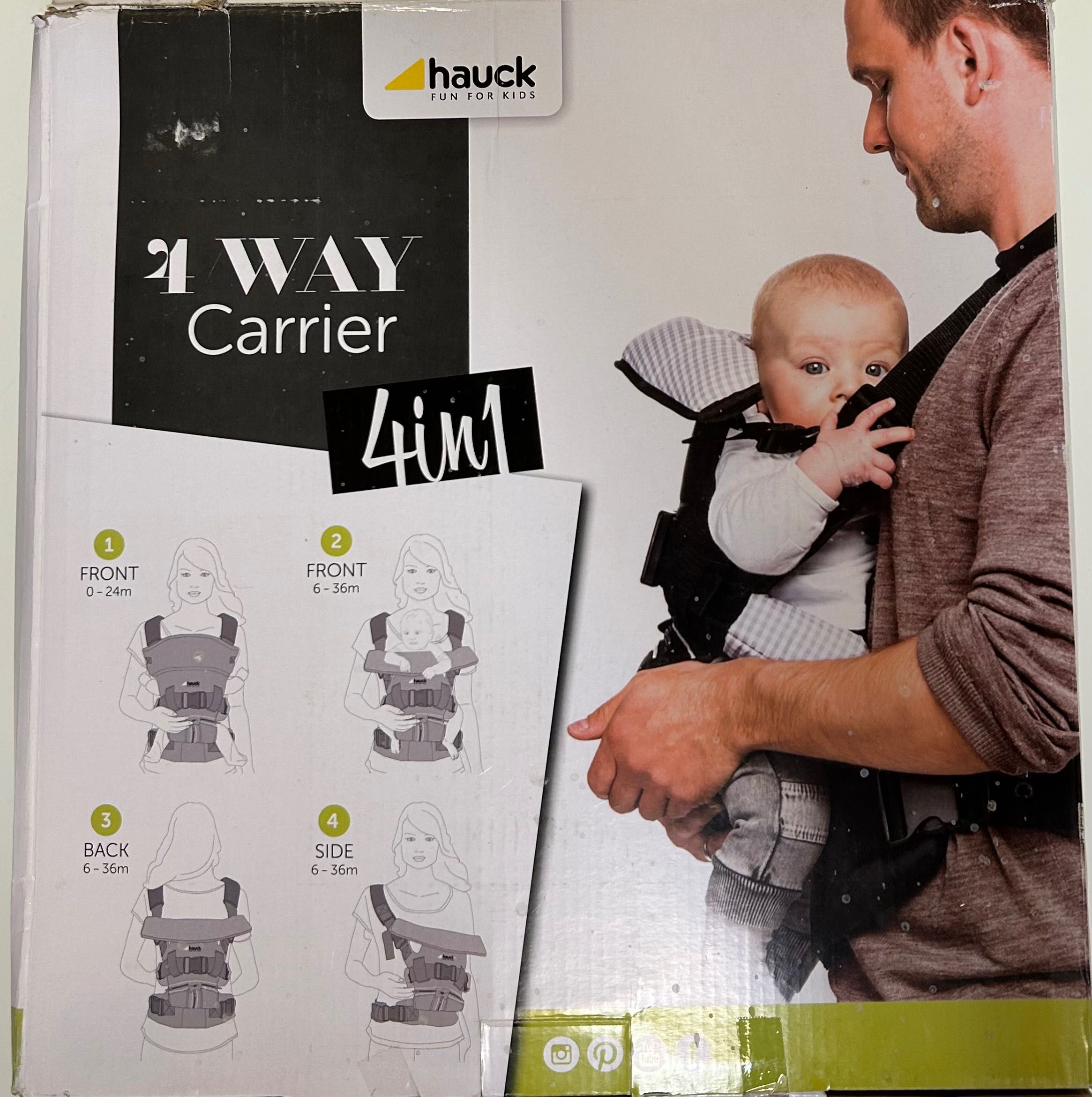 Ергономична раница за бебеносене в 4 позиции 4-Way Carrier - Hauck