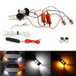 DRL LED Дневни светлини мигач комбинирани универсални лед крушки мигач