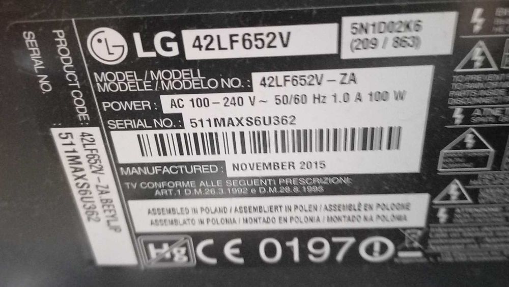 LG 42LF652V, 3D Full HD LED TV