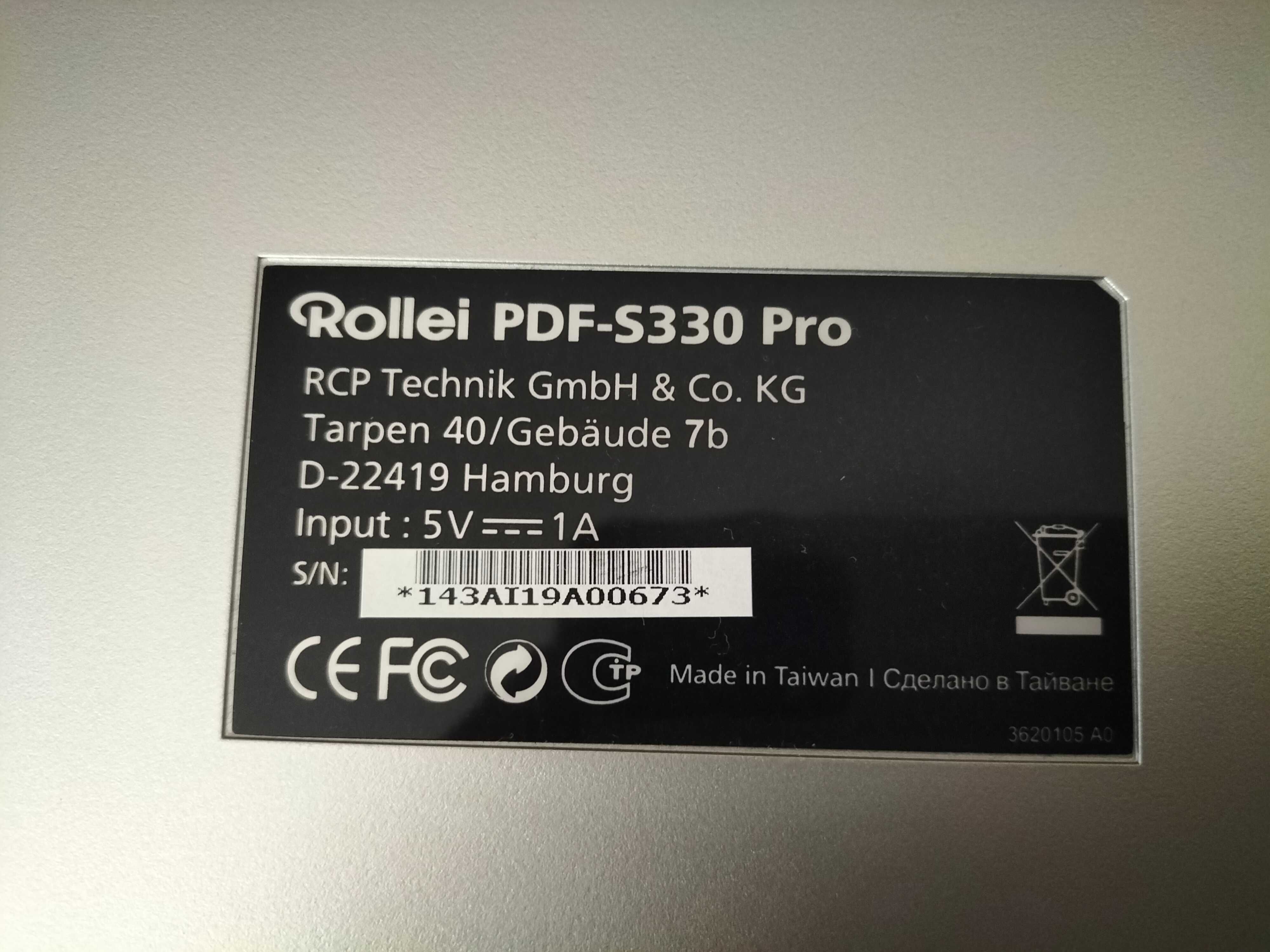 Scanner ROLLEI PDF-S 330 Pro