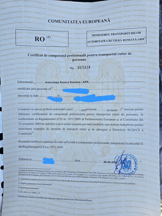 Manager Transport Marfă și Transport Persoane