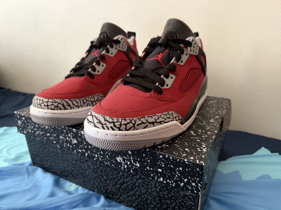 Jordan Spizike low gym red/black-wolf grey eur 44.5