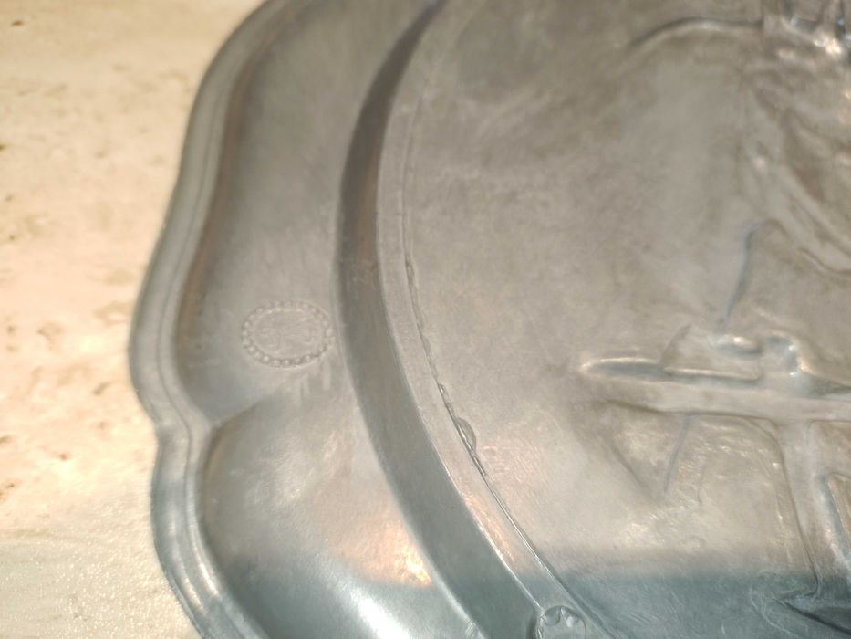 Farfurii din Zink, decorative, Germany - CADOU, COLECTIONARI