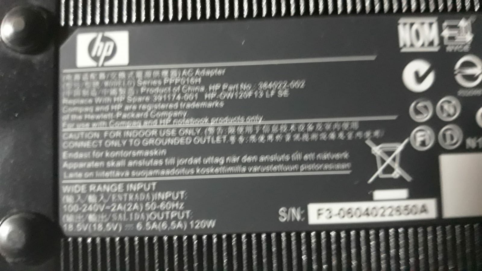 Alimentator HP 18.5V-6.5A 12PW ORIGINAL