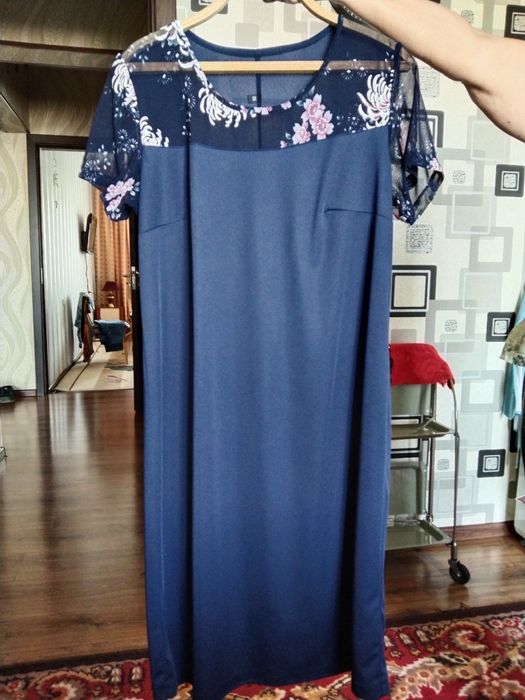 Женское платье с накидушкой размер 50-52