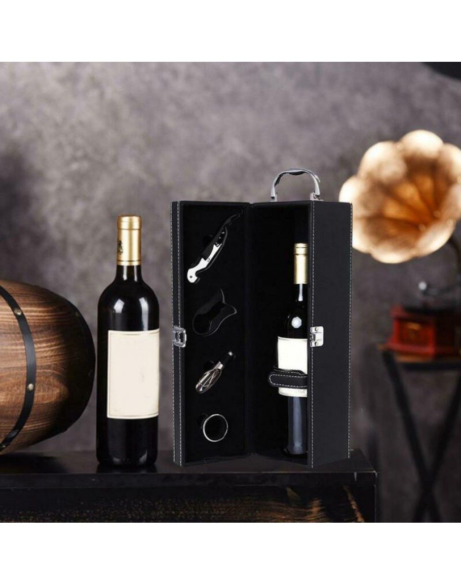 Луксозна кутия за вино с аксесоари