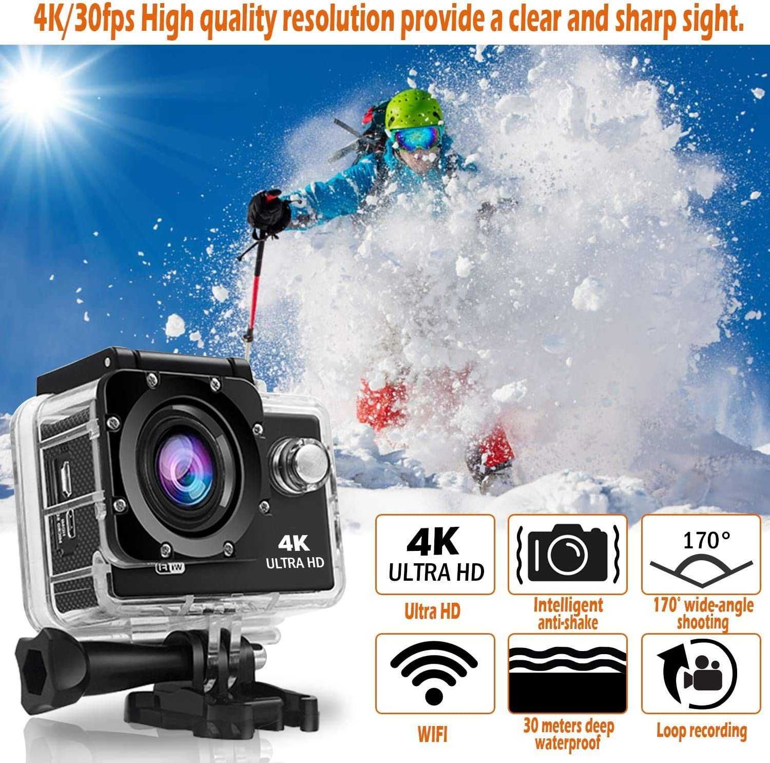 4k WiFi  Екшън Камера V88R®