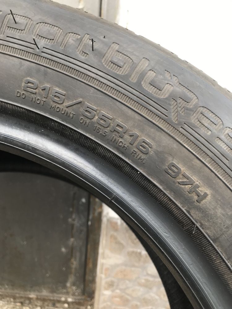 2 бр.нови летни 215/55/16 97H-Dunlop sport bluresponse