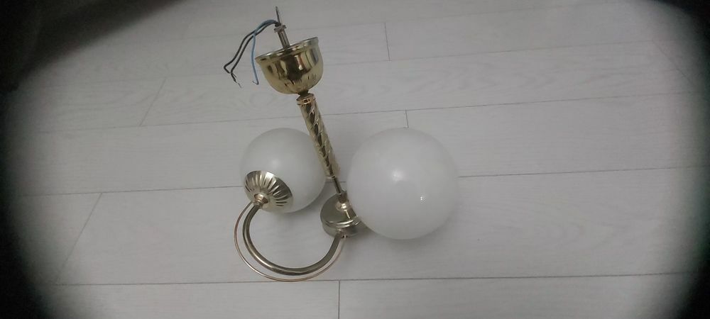 Польская люстра из матового стекла