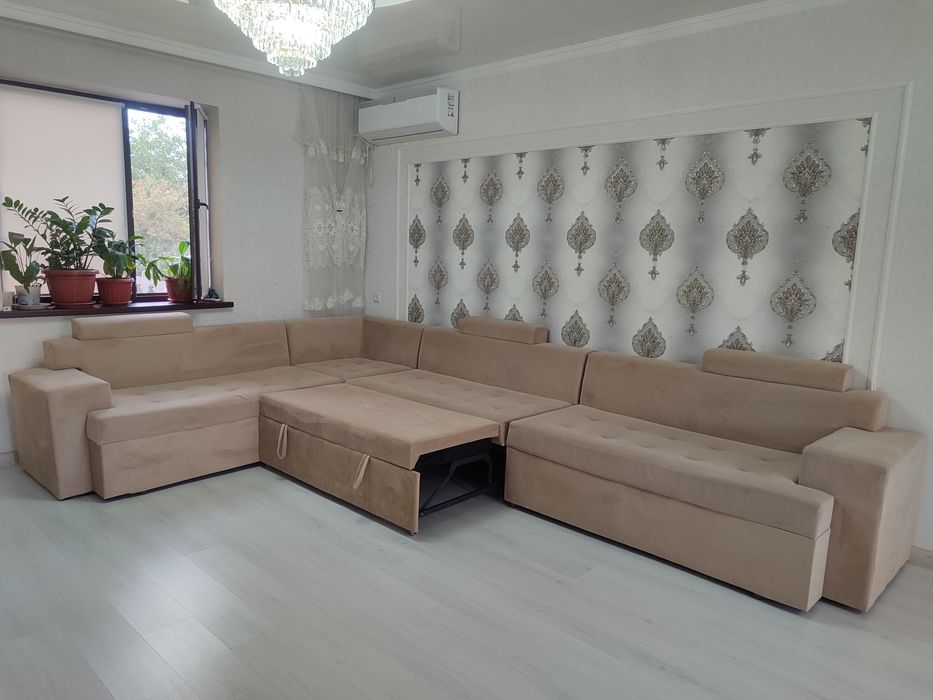 Диван ені 2 метр, ұзындығы 4 метр.