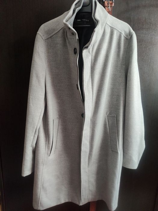 Palton barbati Zara, gri, NOU, marimea L/42