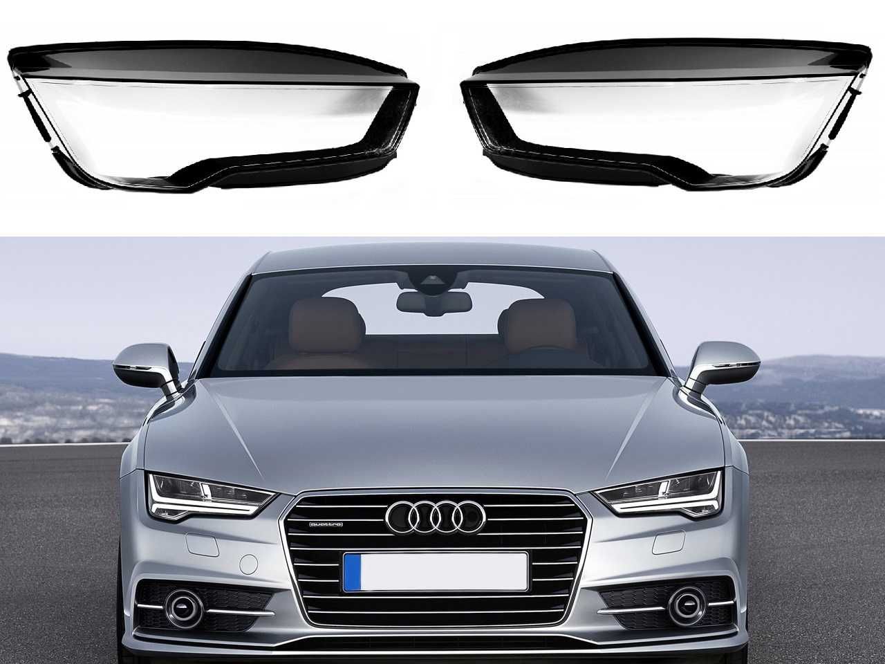 Комплект Стъкла за фарове Audi A7 C7 Facelift (2015-2018) / Ауди А7 Ц7