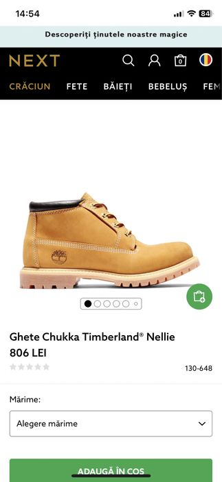 Ghete Piele Timberland nr 39