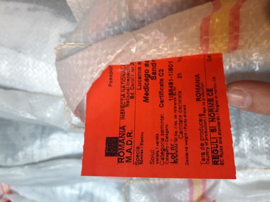 Seminte/ Samanta Lucerna Certificata Sandra, Madalina, Dobrogea, Mihae