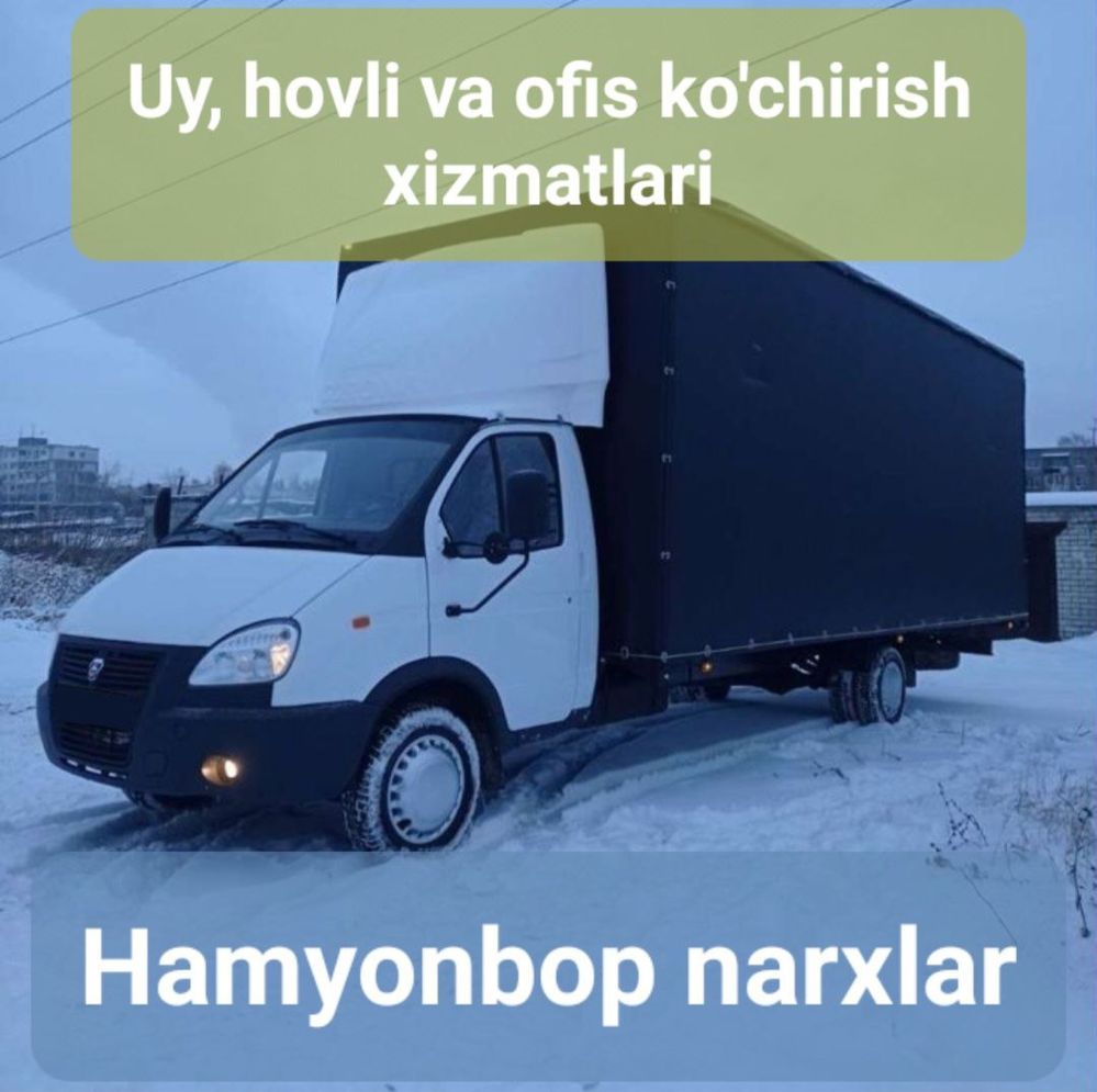 Arzon narxda yuk tashish, uy hovli va do’kon ko’chirish xizmatlari