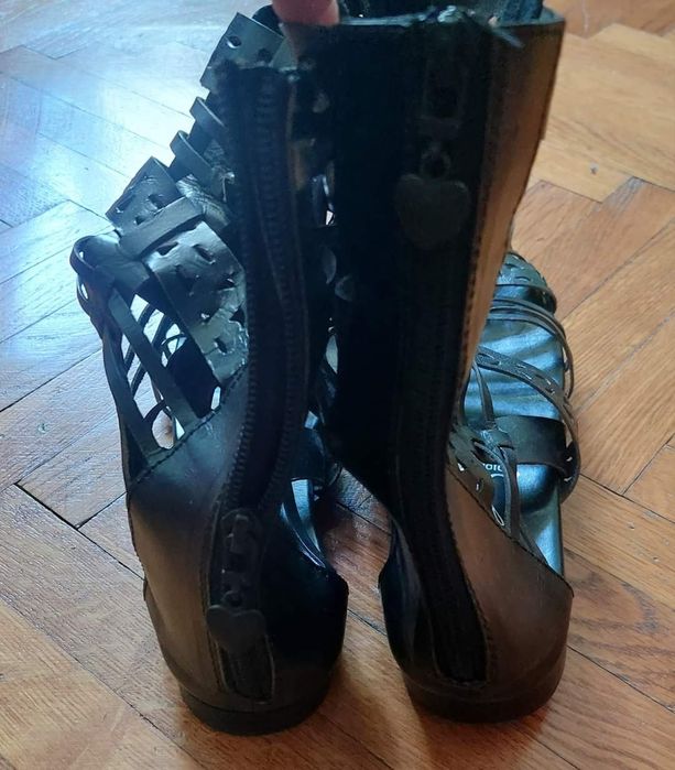 Sandale gladiator piele