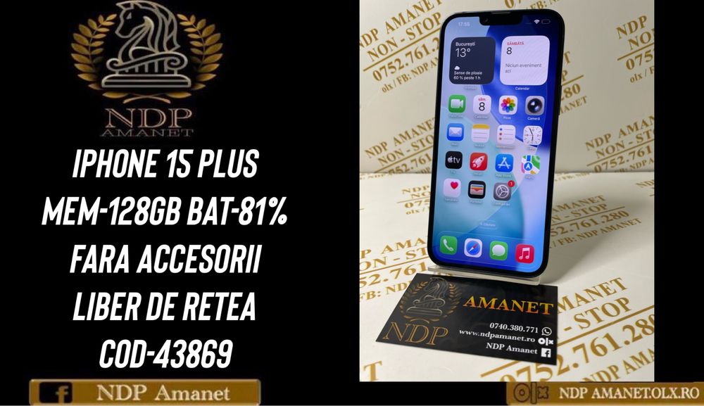 NDP Amanet Braila Iphone 14 Plus 128gb (43869)