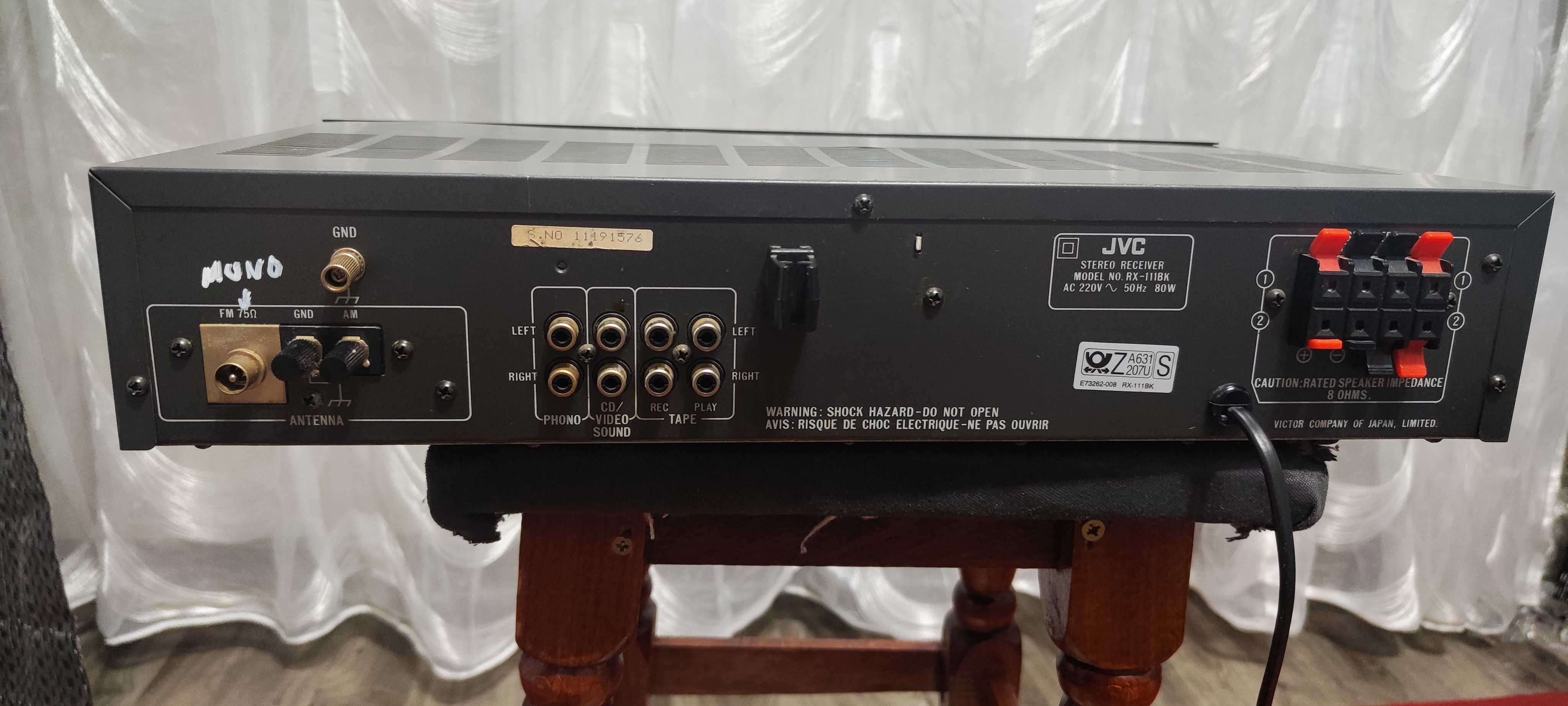 Amplificator Audio JVC RX-111BK Statie Audio