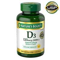 D3 витамин Д3 5000/ 400шт Nature`s Bounty Oригинал из Америки