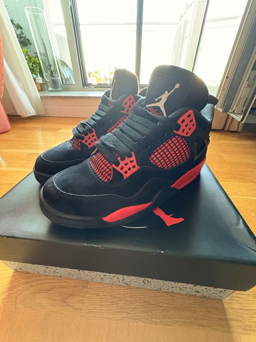 Original Nike  Air Jordan 4 Red Thunder 41