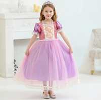 Праздничное платье принцессы Рапунцель на 4-6 лет