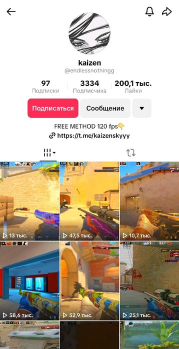 Тик ток аккунт арзан