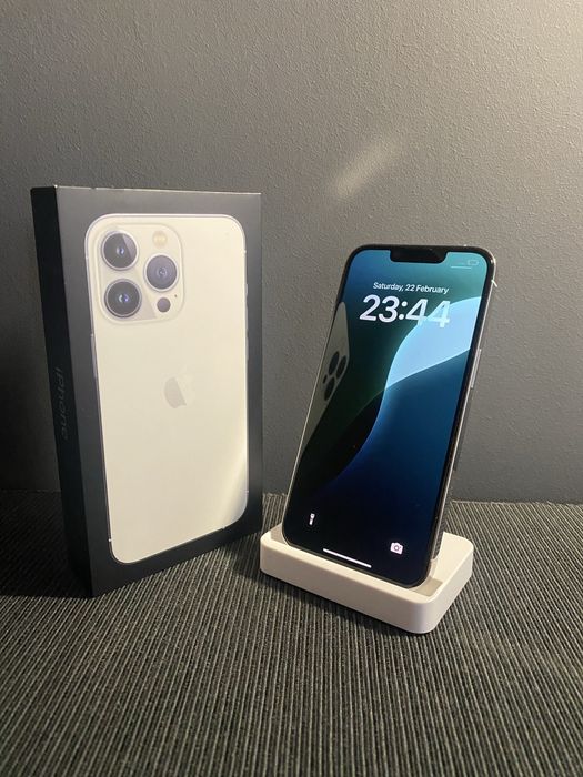 iPhone 13 Pro Silver 128GB - отличен