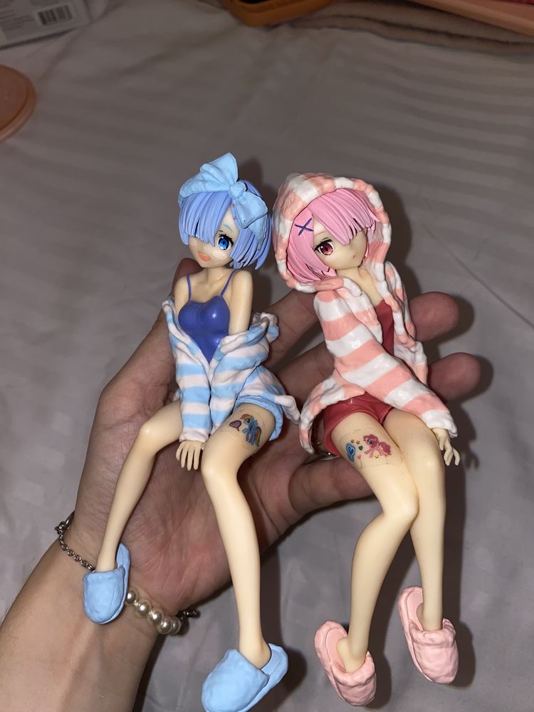 Figurine anime rem & ram re:zero