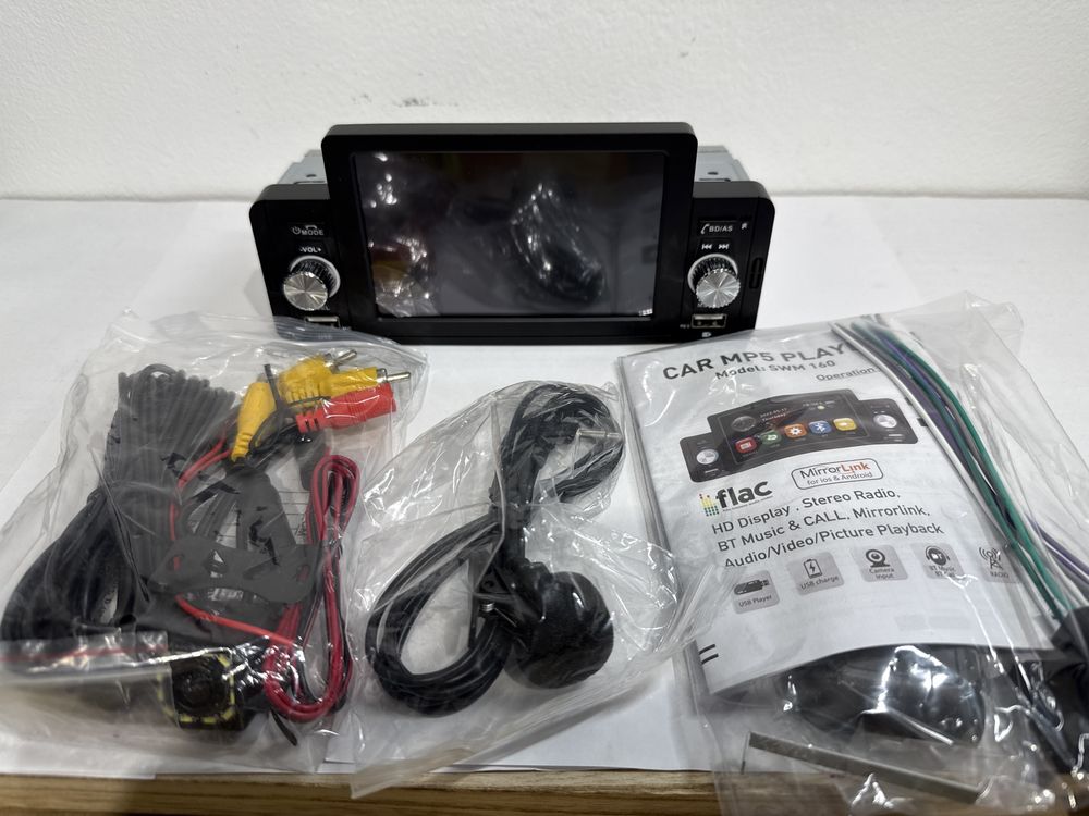 Player Auto Stereo 5inch,Bluetooth 5.1,RGB cameră marșarier,DIN SWM160