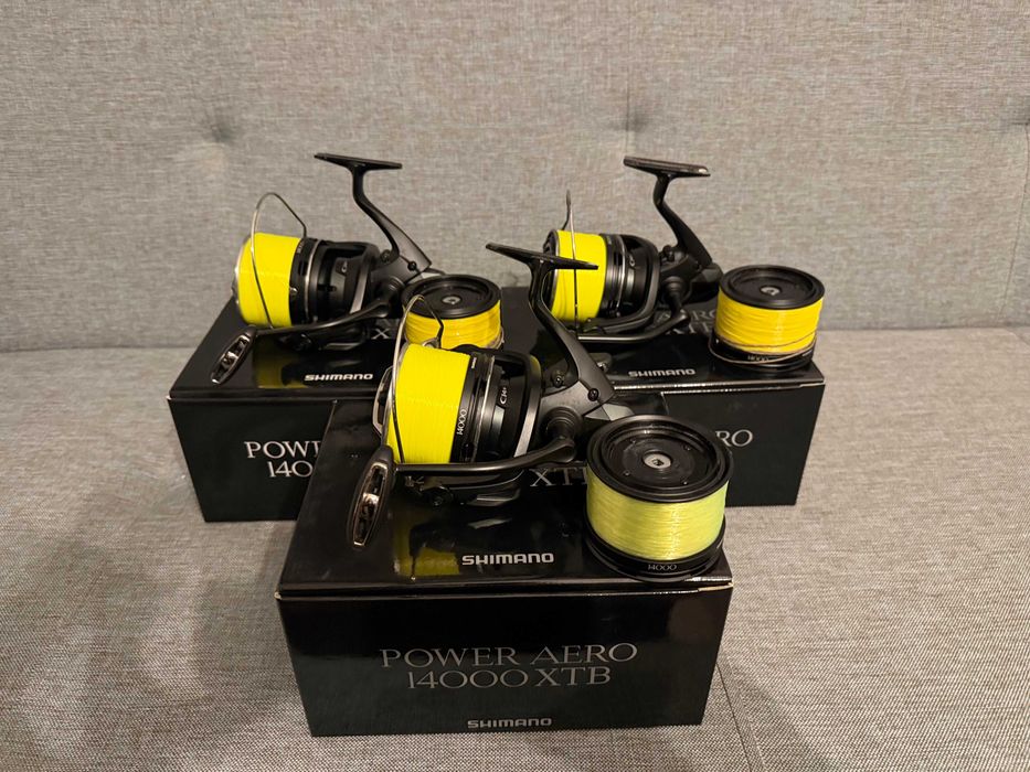 Vand 3 mulinete Shimano Power Aero 14000 XTB