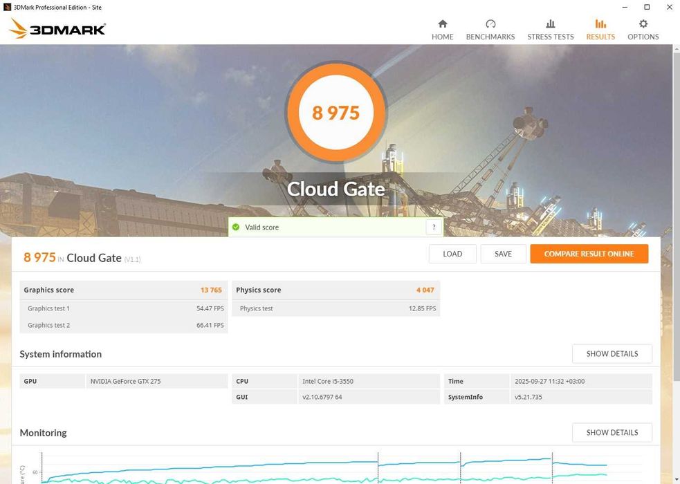Placa video gaming vintage Asus Nvidia GTX 275 896Mb DDR3 448 bit