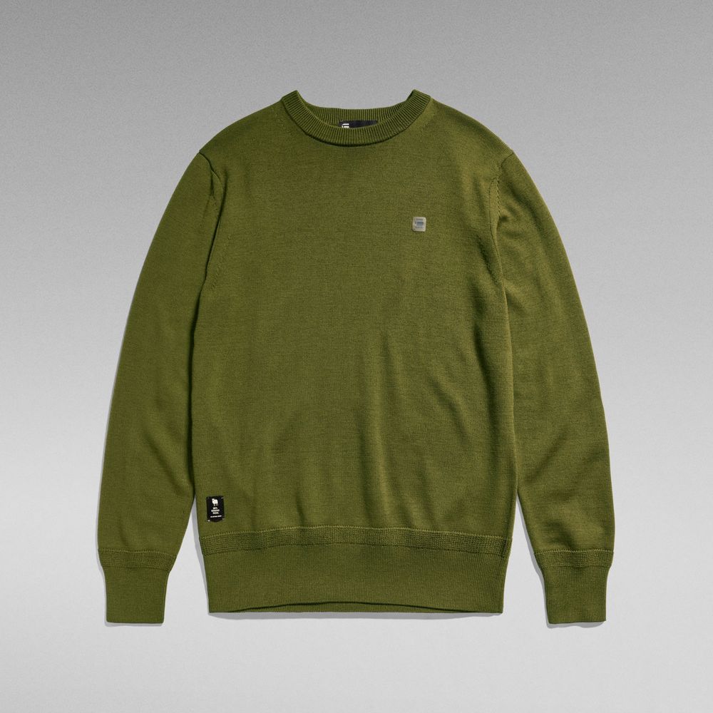 100% мерино вълна G-Star RAW Premium Core Sweater мъжки пуловер  S и М