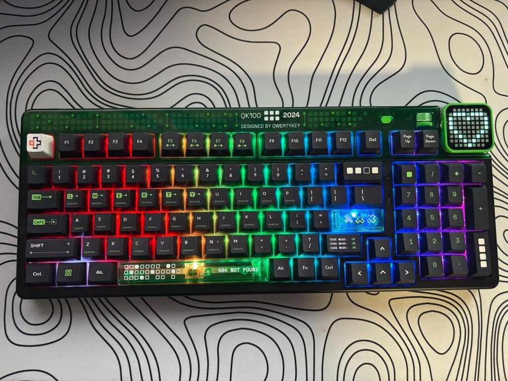 Tastatură mecanică wireless gaming (nu trimit prin curier)QWERTYKEY 10