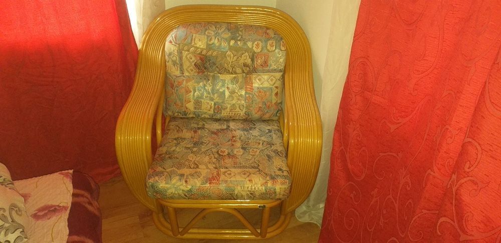 Set bambus model deosebit Canapea+ 2 fotoli + masa cu blat