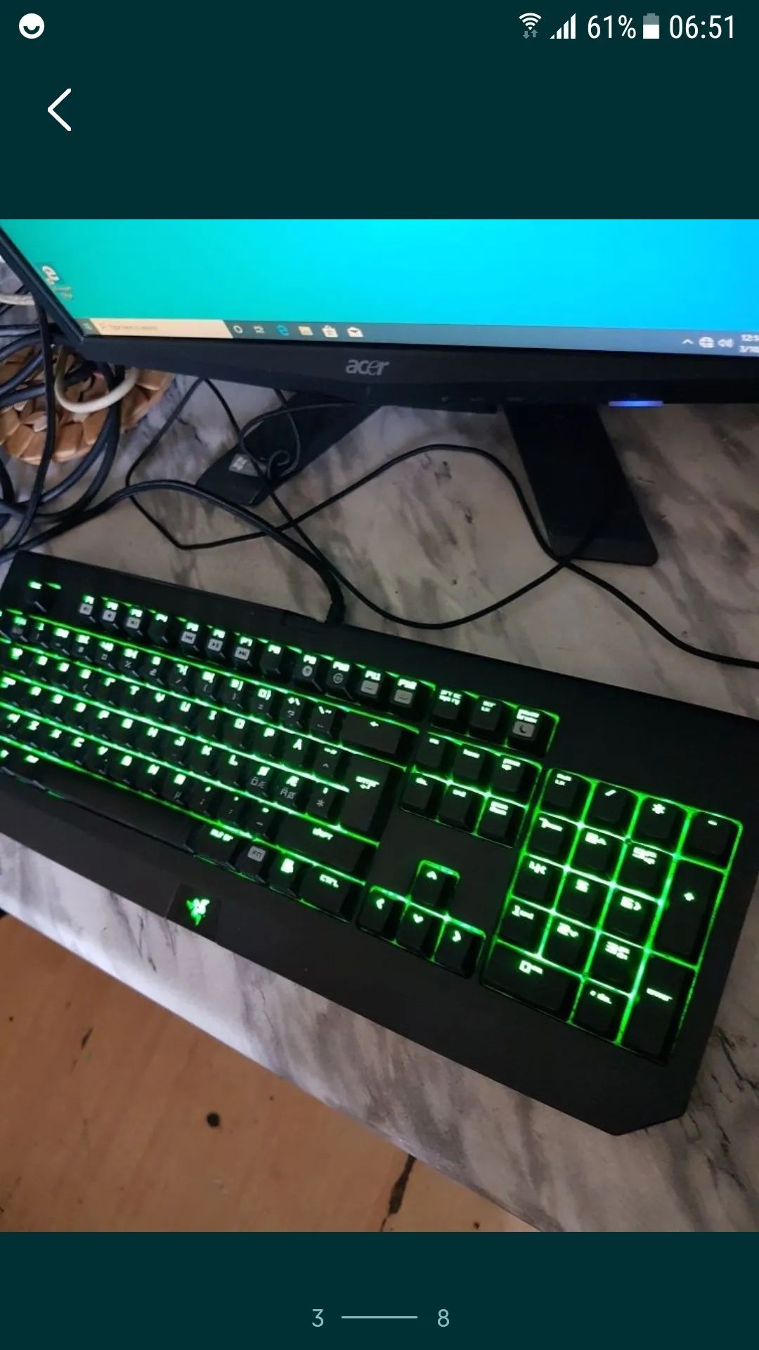 Kit Tastatura Mecanica Razer Blackwidow / Mouse Razer Deathadder Chrom