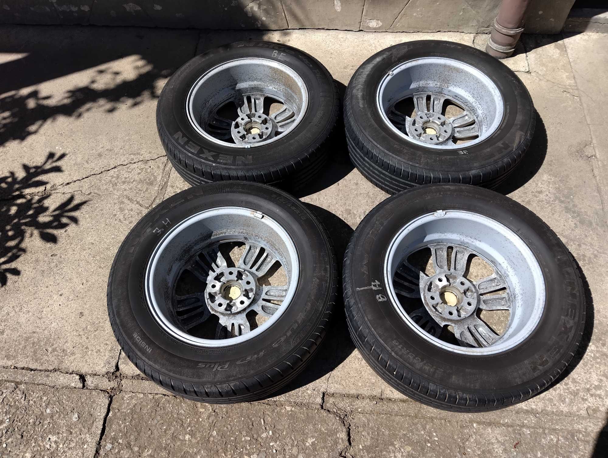 Jante HYUNDAI 5x114,3 pe 16, cu anvelope vara 215 65 16 dot 2021