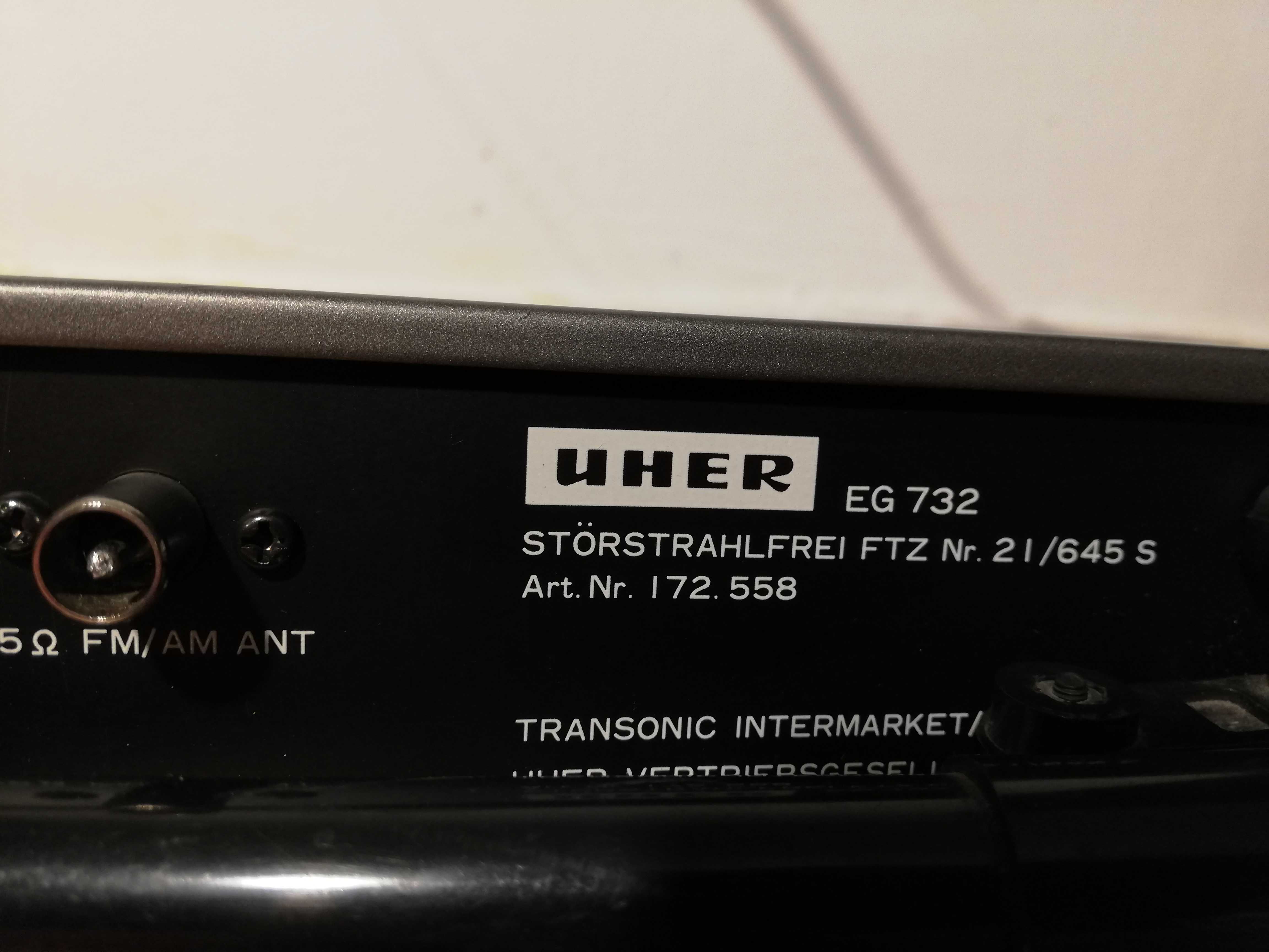 Tuner UHER EG-732 - FM Stereo/AM - Made in RFG/Impecabil