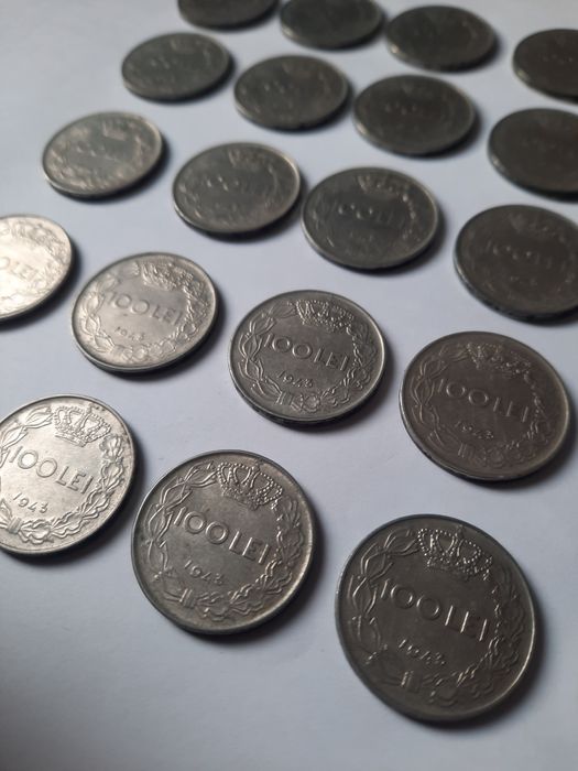 Lot 25 monede din 1943 - Regele Mihai